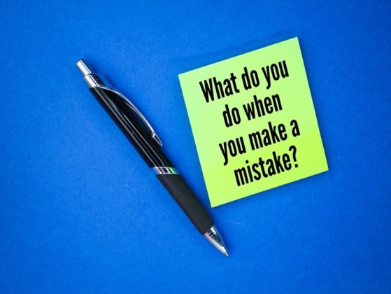 When you make a mistake your first thought is