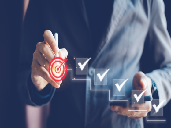 You reach goals through…