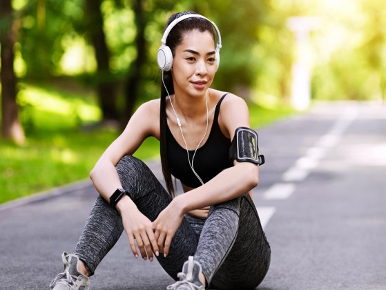 After a workout, you…