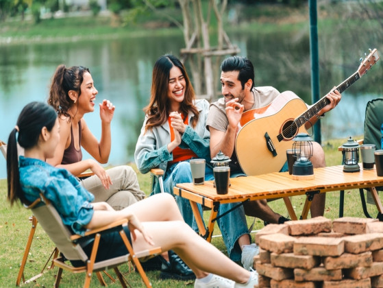 In a group, your humor…