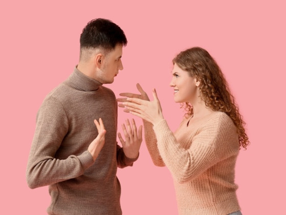 During a heated argument with a partner you