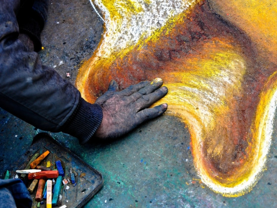 When you imagine creating something beautiful, your hands are: