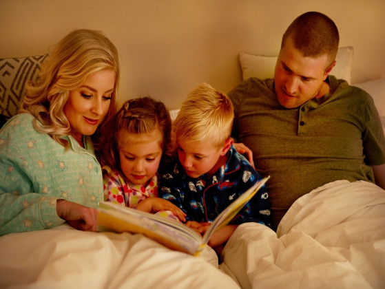 Bedtime in your house looks like...