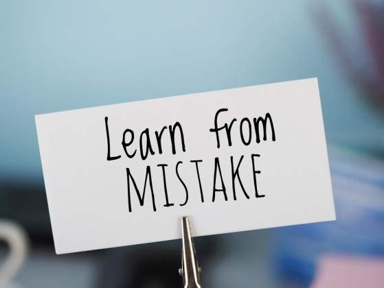 When facing failure, you...